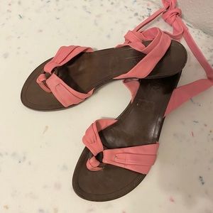 Vintage Bally Leather Strap Sandals